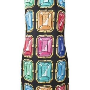 Multicolored boutique Moschino Jeweled-pattern dress size 8 (42)